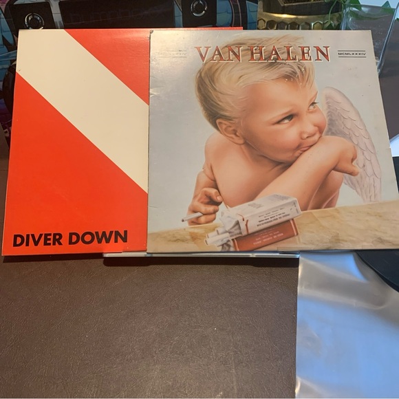 VAN HALEN 2 ALBUM LOT 